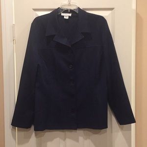 Vintage Casual Corner navy blue blazer